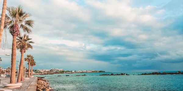 Scenic view of sea against sky