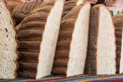 Close-up of bread in store