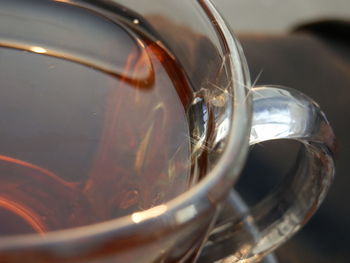 Close-up of herbal tea in cup