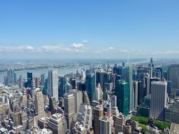 High angle view of cityscape