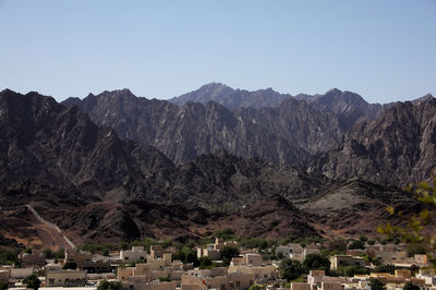 Hatta, situated on the rugged hajjar mountains 
