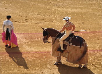 Men in bullring