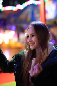 Portrait of a smiling young woman