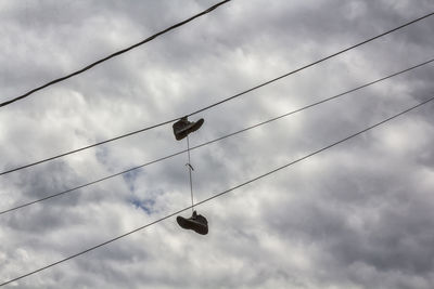 Urban art - hanging sneakers