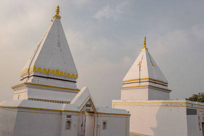 Low angle view of traditional building against sky