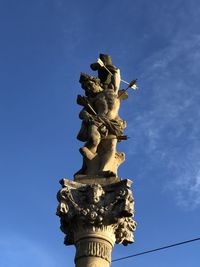 Low angle view of statue