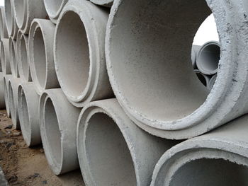 Close-up of white pipes