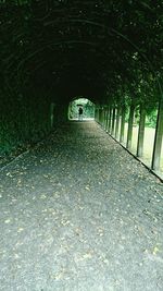 Road passing through footpath