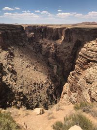 View of rock formations