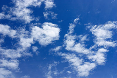 Low angle view of clouds in sky