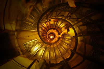 Low angle view of ceiling