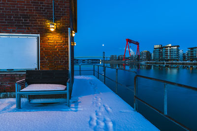 A cold winter morning in gothenburg, sweden 