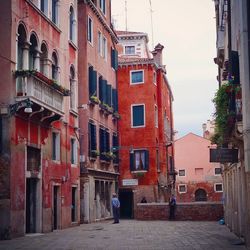 Narrow alley in city