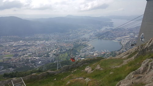 Aerial view of city