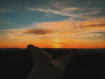 Scenic view of sky at sunset