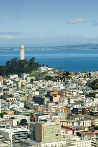 High angle view of cityscape