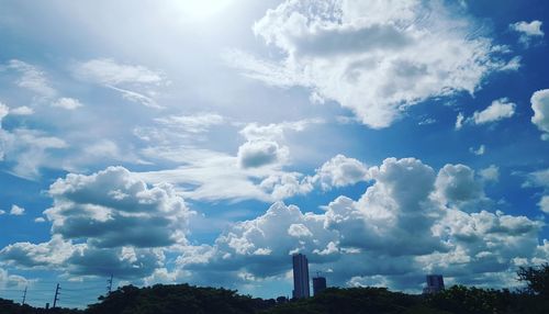 Low angle view of cloudy sky