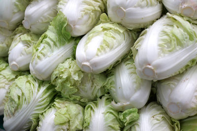 Full frame shot of chopped vegetables for sale in market
