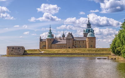 Historical castle in kalmar by beautiful day, sweden