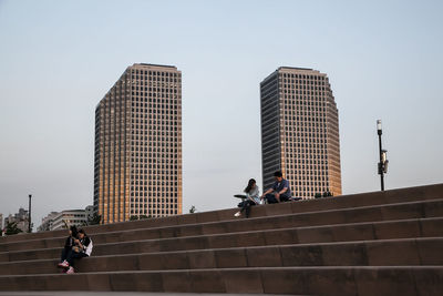 Low angle view of modern building