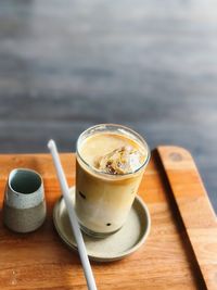 Close-up of coffee on table