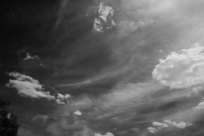 Low angle view of storm clouds in sky