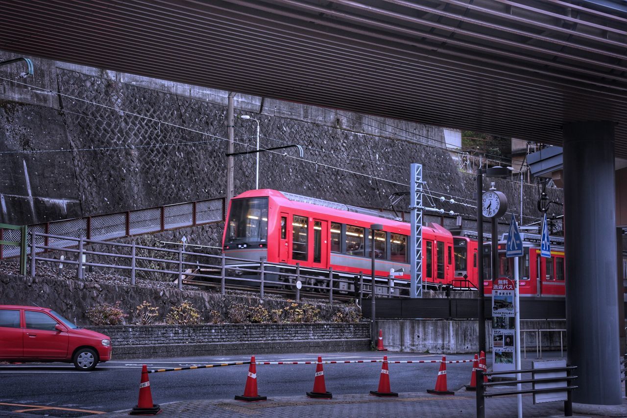 architecture, transportation, built structure, illuminated, no people, outdoors, day