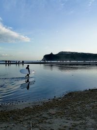 Birds on beach