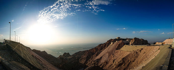 Panoramic view of landscape against sky