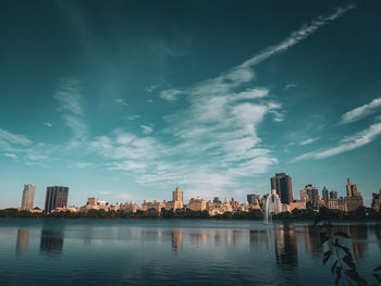 Scenic view of river against sky