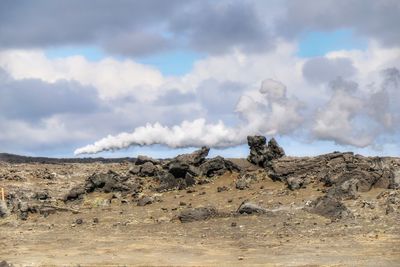 Panoramic view of landscape against sky