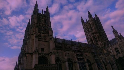 Low angle view of church against sky