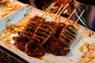 Close-up of food in plate