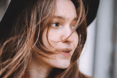 Close-up portrait of a girl