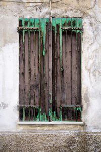 Close-up of door