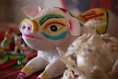 Close-up of stuffed toy on table