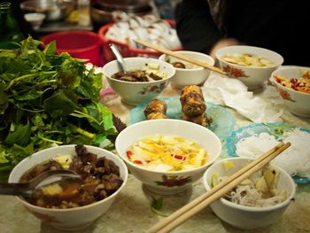 Close-up of food served in bowl