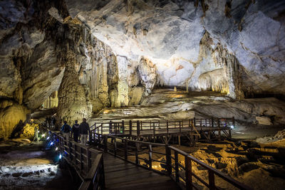 Rock formations in cave