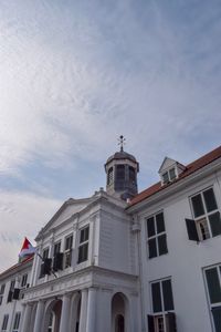 Low angle view of building against sky