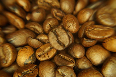 Full frame shot of roasted coffee beans