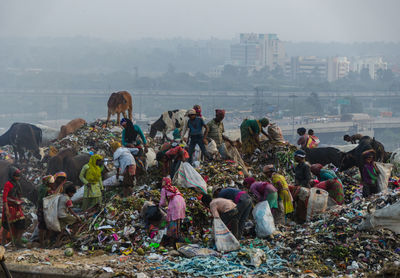 Landfill in new delhi india