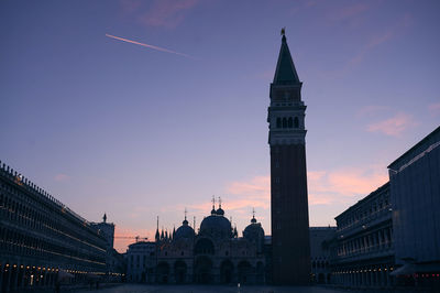 View of cathedral at sunset
