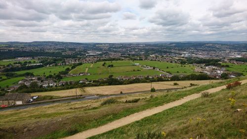 Scenic view of landscape against sky