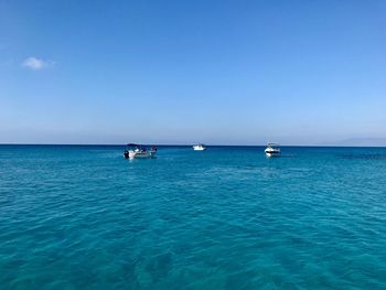 Sailboat sailing on sea