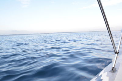 Close-up of sea against sky