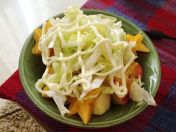 Close-up of served food