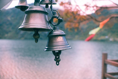 Close-up of lantern