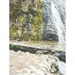 River flowing through rocks