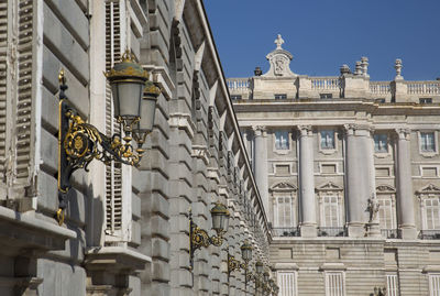 Low angle view of historical building