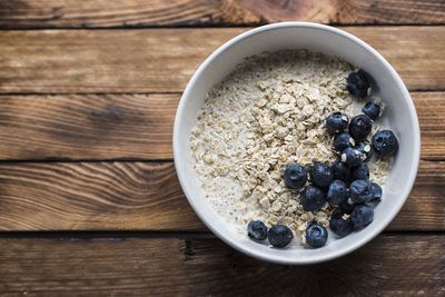 Directly above shot of breakfast in bowl